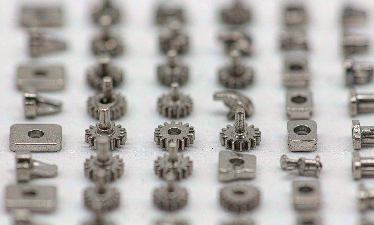 Small complex stainless steel parts produced by metal injection molding